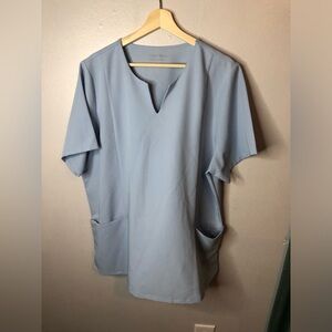 Mandala Blue Plus Size 2XL Scrub Top